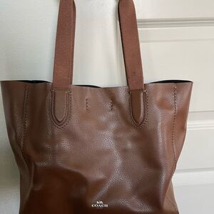 Coach Brown Leather Tote Bag